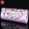 TL-0037定制牡丹小碎花苏绣礼品 手工真丝平绣手工礼品 女士手拿钱包 商品缩略图3