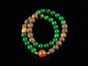XY0113沉香南红碧玉双圈手链 商品缩略图1