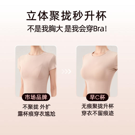 好奇蜜斯内衣女小胸聚拢显大无钢圈光面无痕文胸套装性感胸罩夏季蕾佳娜 商品图4