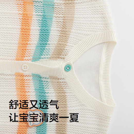 巴拉巴拉宝宝开衫婴儿针织衫夏男童外套2025新款时髦 商品图3