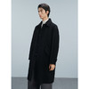 GXG男装 黑色全羊毛通勤长款大衣 24冬热卖G24X264001 商品缩略图2