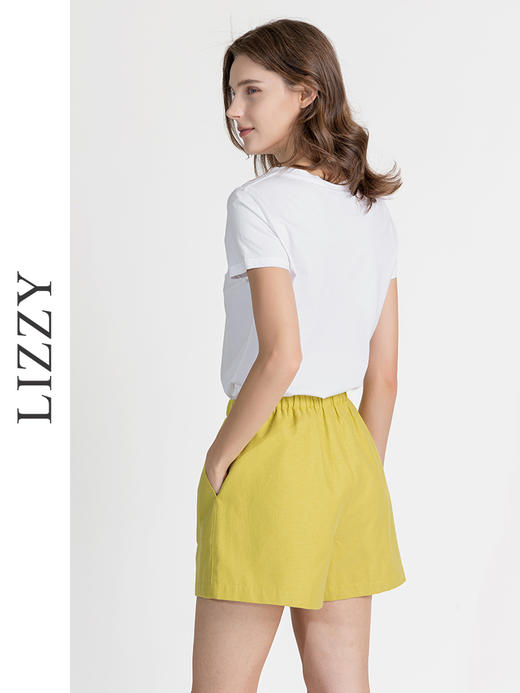 LIZZY夏季时尚都市休闲多巴胺百搭木棉短裤8133 商品图3
