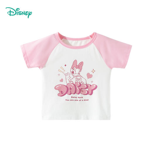 迪士尼宝宝（Disney Baby）女童短袖T恤上衣时尚休闲百搭透气卡通短袖夏季新款ZD2ES007* 商品图11