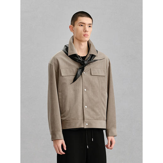 GXG男装 休闲工装仿麂皮夹克外套男24年冬热卖G24X214095 商品图2