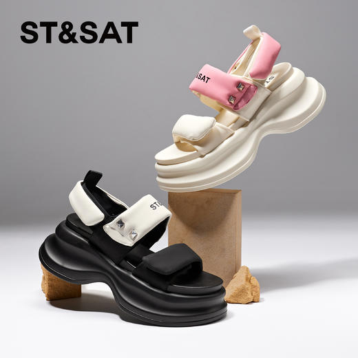 星期六运动感轻便厚底休闲沙滩鞋SSC21150B9 商品图2