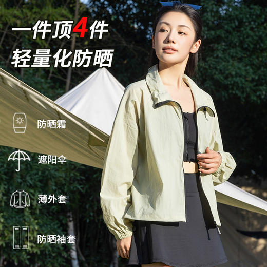 「2025梭织新款！五色可选」防晒衣冰丝薄款皮肤衣户外防晒服轻量防晒外套上衣 商品图2