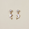 小海豚珍珠耳坠 商品缩略图1