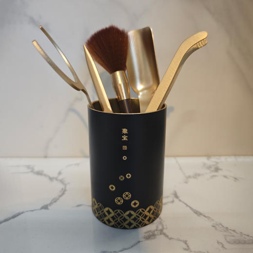 台隆金- 铜茶道聚宝（C款哑黑） 商品图0