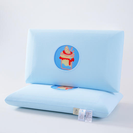 自然醒奶昔凉感凝胶记忆棉枕夏季凉爽护颈椎助睡眠专用慢回弹成人家用整头天然防螨枕XK 商品图9