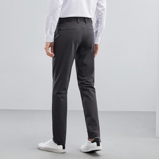 柒牌休闲裤男春夏新款合体直筒中腰时尚百搭中青年灰色长裤子	124H71790 商品图1