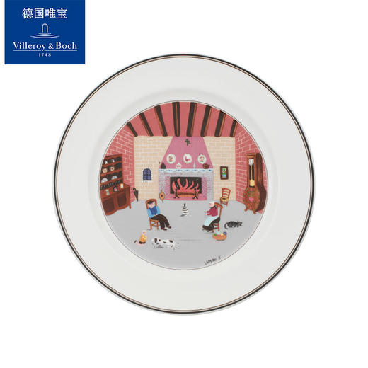 【清仓特惠3折，仅1件，无货退款】villeroyboch德国唯宝盘子菜盘家用餐盘双线条边自然纳夫多巴胺 商品图4