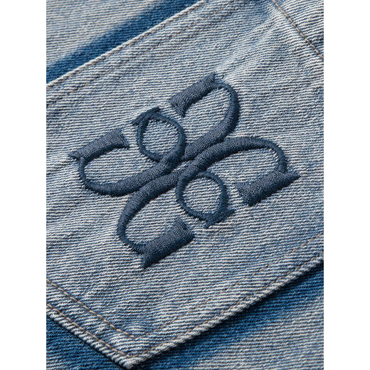 GXG男装 复古做旧刺绣牛仔夹克外套  秋季热卖#G24DE83018 商品图3