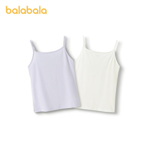 巴拉巴拉儿童背心打底夏季无袖吊带女童睡衣两件装 商品图2