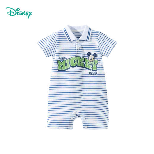 【米奇绅士风哈衣】迪士尼2025夏季新款男童亲肤短袖连体衣亲肤舒适爬服 商品图11