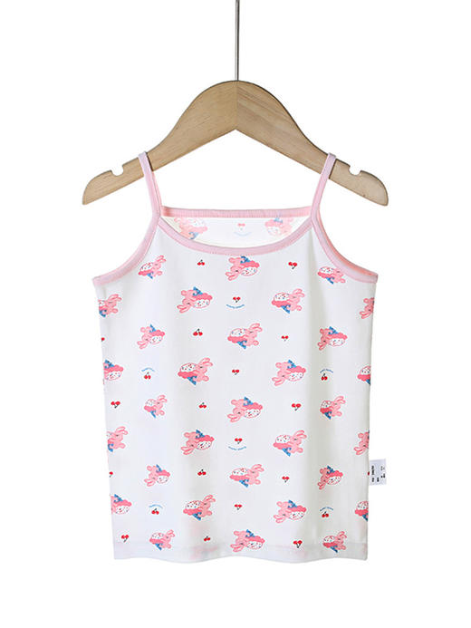 【59.9/任选3件！】夏季新款纯棉女童吊带 女宝宝卡通打底背心 中大童护肚内衣家居服-QQ 商品图3