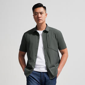 二代龙牙隐之轻竹速干休闲短袖衬衫