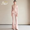 AD2025开春搭配一整套高级感粉色西装套装女显瘦阔腿裤职业两件套 商品缩略图2