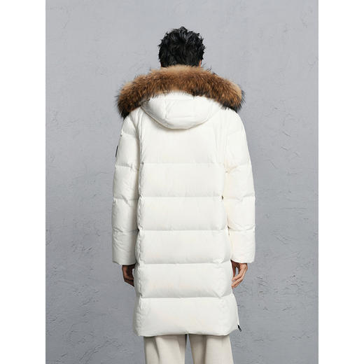 GXG男装 大毛领简约长款通勤羽绒服男24冬热卖G24XY14005 商品图3