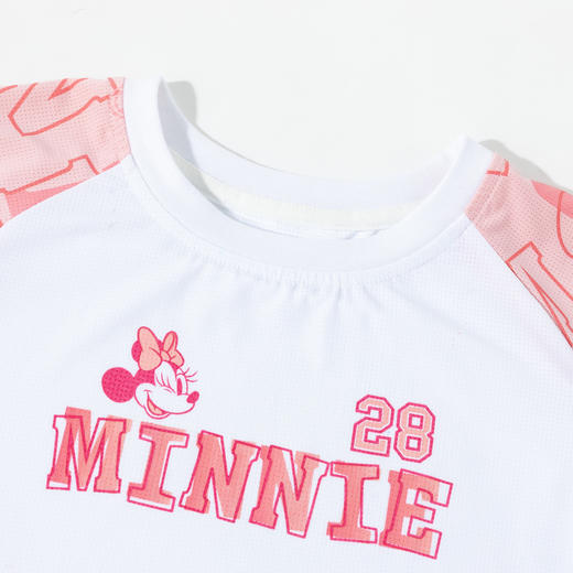 迪士尼宝宝女童短袖短裙套装时尚休闲透气卡通短袖套装夏季新款ZD2ET015 商品图6