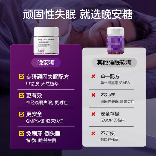 mamanana红脸兔静安素晚安糖褪黑素软糖正品官方 商品图3