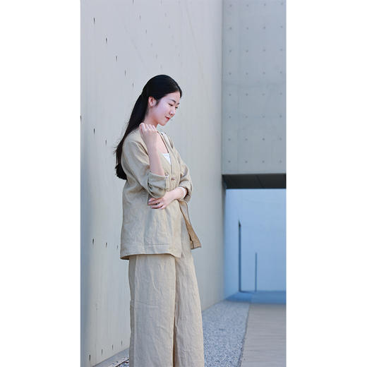 【抖音专属】阔腿裤（24709615赭罗-设计师） 商品图0