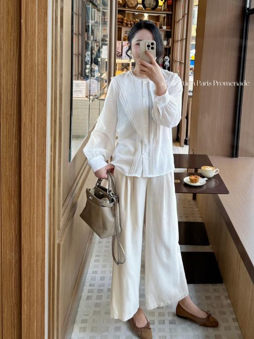 巴黎漫步 | 可以珍藏的那件法式白衬衫 米白色 商品图2