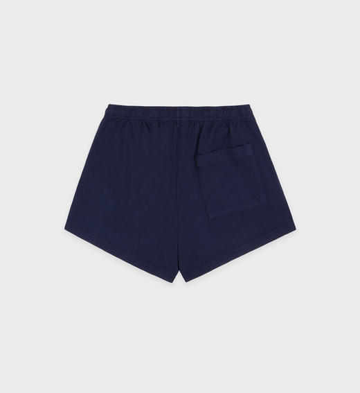 Sporty & Rich - Faubourg Disco Short - Navy/Cream - 女装 - 短裤 - 深蓝色/奶油色 商品图1
