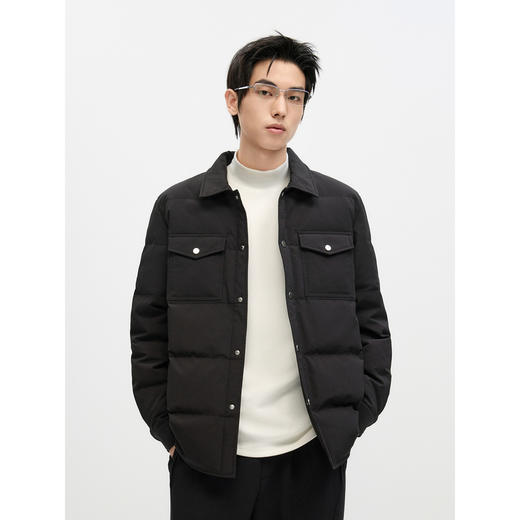 GXG男装 灯笼格肌理感轻薄羽绒服外套男 冬季热卖#G24DY24004 商品图2