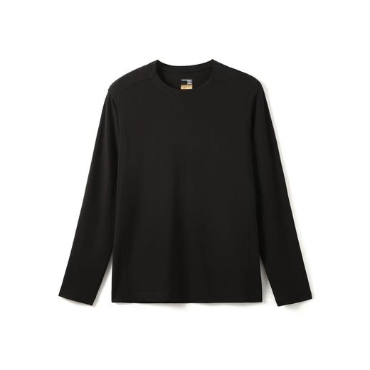 天丝羊毛! 艺术品般高品质!2025运动通勤情侣弹力打底长袖T恤男！ 商品图2