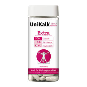 [丹麦]新包装!Unikalk佑咔克成人加强型钙片160粒.