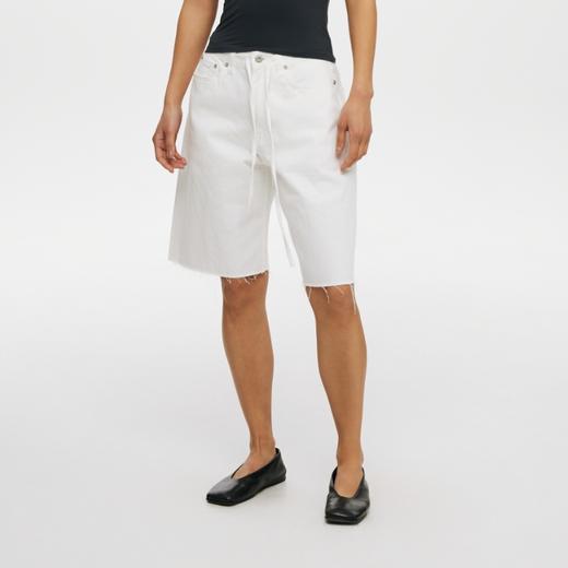 oneup全棉斜纹系带阔腿休闲中裤 商品图3