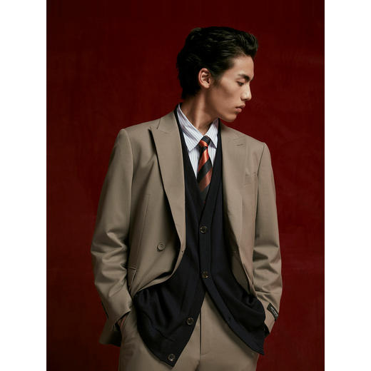 GXG男装 含羊毛合体商务西装男士正装 24年秋G24X133010 商品图2