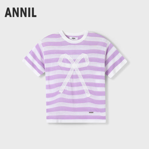 【实体店同款】女童短袖针织衫夏季新款安奈儿童装AG524596 商品图1