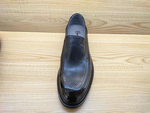 夏季新款豪行真皮商务男鞋13229669平底冲孔透气休闲凉鞋 商品图1