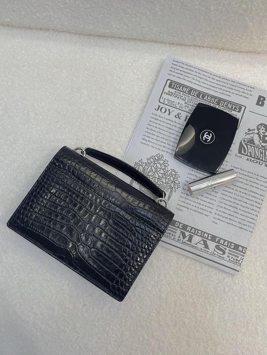 YSL 中号 黑银 牛皮 sunset 日落包 商品图1