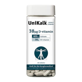 [丹麦]新Unikalk佑咔克成人超级钙片180粒. NEW!Unikalk Mega 180stk.