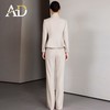 AD冬季加厚毛呢西装套装女士职业装浅色正装高端公务员教师工作服 商品缩略图4