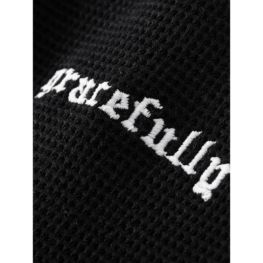 GXG男装 2024年秋季热卖GXG华夫格潮流撞色休闲宽松刺绣翻领卫衣男 商品图3