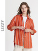 LIZZY时尚街头百搭休闲通勤色织条纹亚麻长袖衬衫8142 商品缩略图0