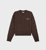 Sporty & Rich - Faubourg Crewneck - Chocolate/Cream - 女装 - 圆领毛衣 - 巧克力色/奶油色 商品缩略图0