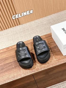 赛琳25春夏新款厚底羊皮拖鞋（HC）