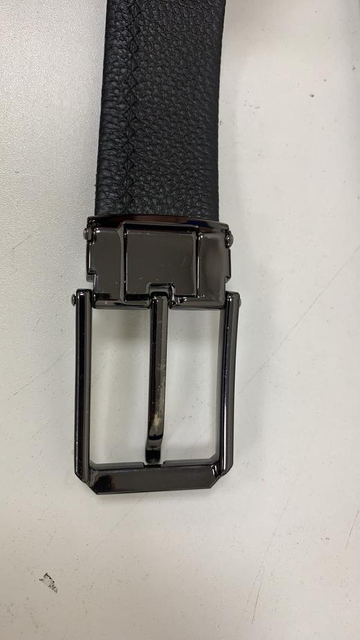 6942199079358105 沙驰satchi 男式腰带整张头层牛皮针扣皮带青年  105cm【节日礼物】送男友 商品图6