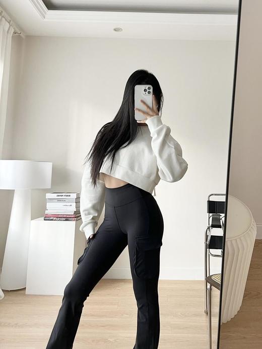 Lululemon/露露Everlux女士运动高腰工装口袋微喇裤（SS） 商品图8