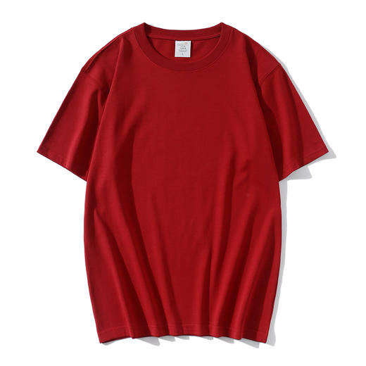 【DQ】大依优型大码男装260g重磅纯棉短袖T恤男宽松百搭双纱平纹圆领短袖夏季新品半袖上衣 商品图6