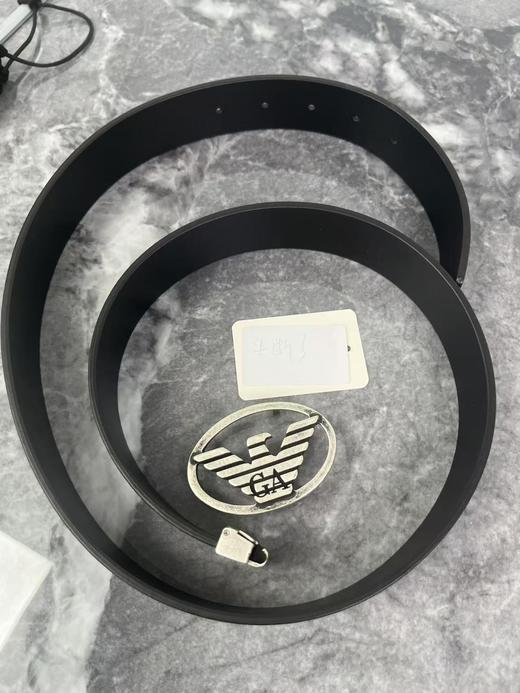 瑕疵EMPORIO ARMANI/EA 阿玛尼 男士纯色荔枝纹时尚休闲皮带腰带 商品图0