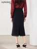 【错落有致】阿菁娜优雅廓形弹性拼接气质鱼尾裙F30C213018 商品缩略图4