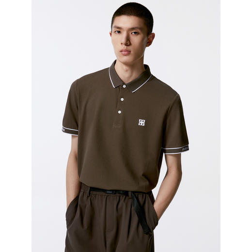 GXG男装 立体logo设计polo衫男 24年秋季热卖G24X243057 商品图2