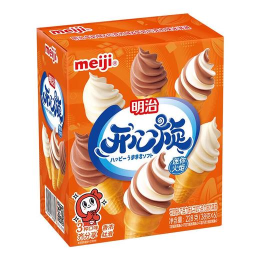 明治迷你火炬筒冰淇淋228g/盒 商品图0
