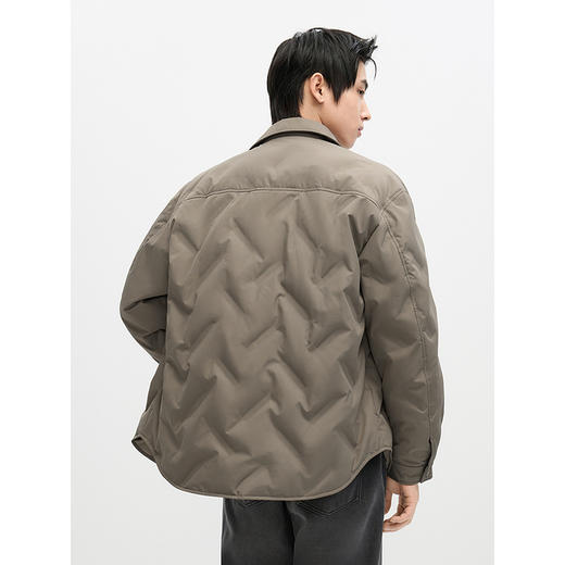 GXG男装 轻薄羽绒服冬季热卖宽松衬衫外穿式外套羽绒服#G24DY24005 商品图4