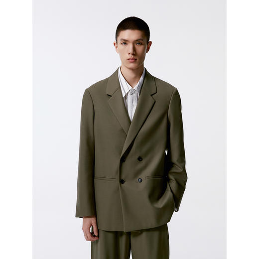 GXG男装  含羊毛商务西装男易打理西装 24年秋G24X013003 商品图3